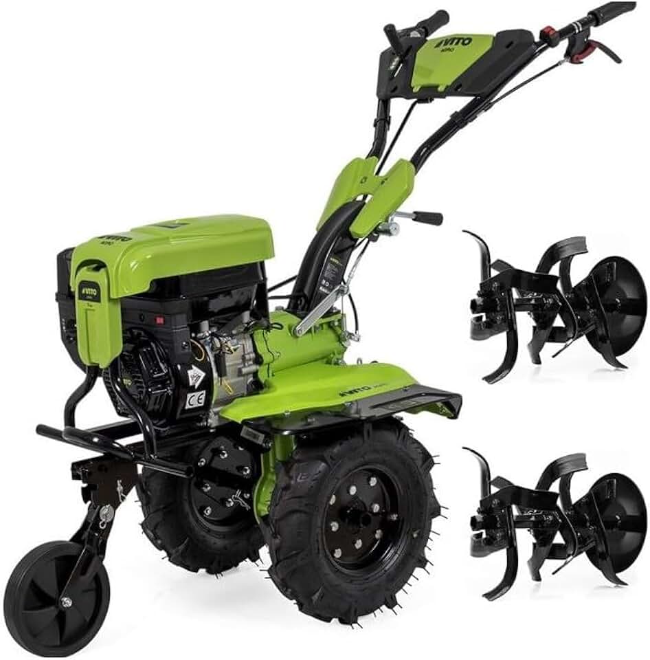 jardinito - Motoculteur 7CV 4T 212 cm3 5200W fraises avec butteur