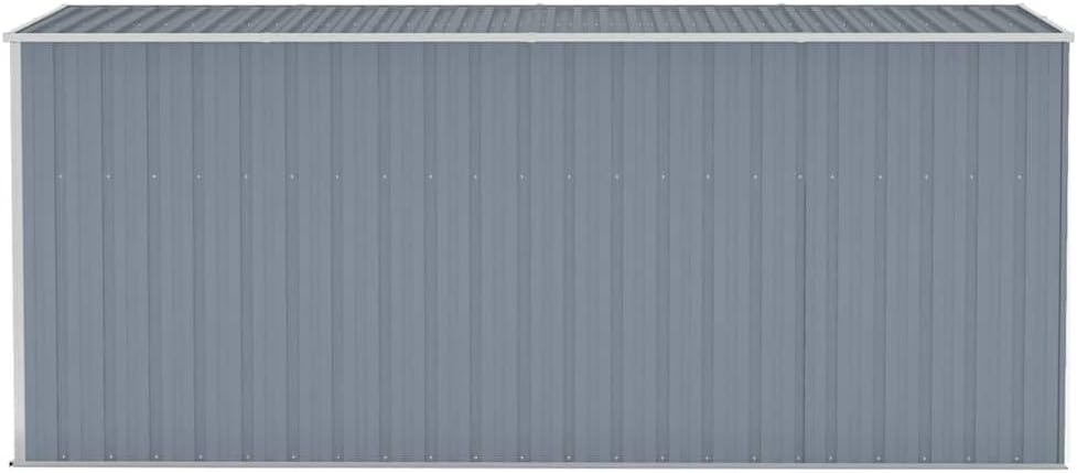 jardinito Abri de Jardin Mural Gris 118x382x178 cm Acier galvanisé, Maison & Jardin, Pelouses & Jardins, Vie en extérieur, Structures extérieures, Cabanes & abris de Jardin, Gris, (Poids 47.9KG)
