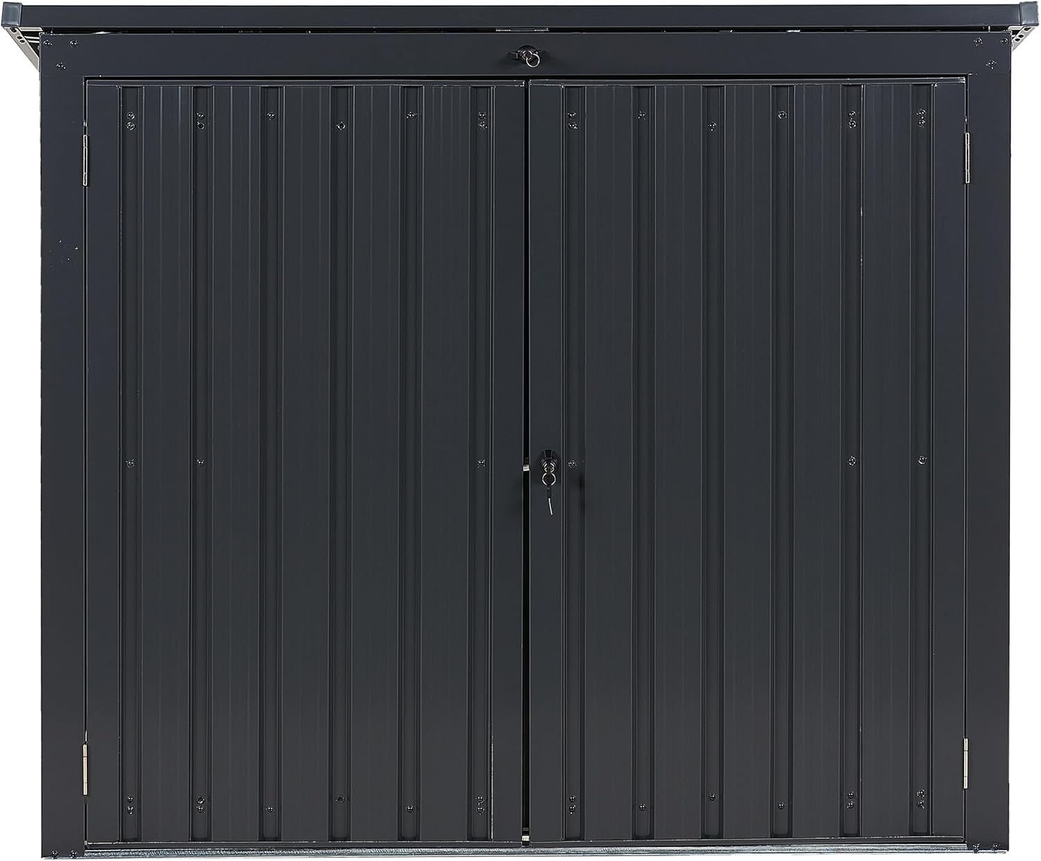 Abri de jardin acier galvanisé 158x134 cm, étanche et inoxydable Moena