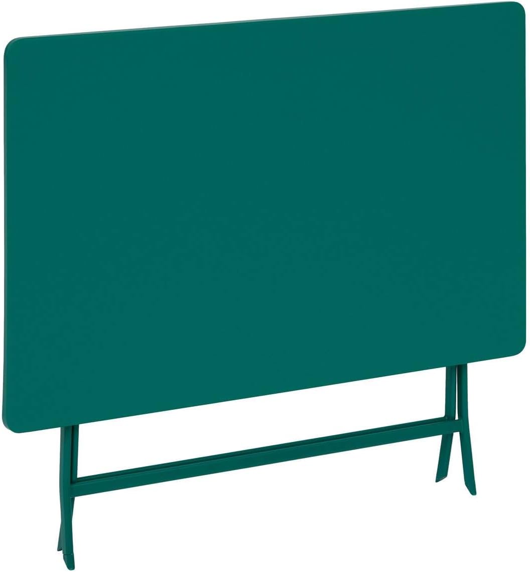 jardinito - Greensboro Opale - rectangulaire pliante 4 places - acier antirouille renforcé