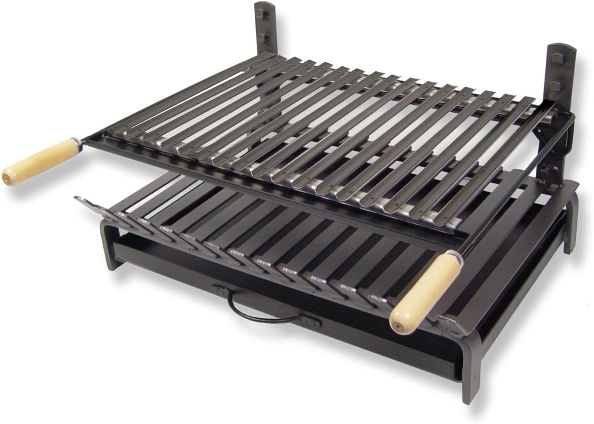 jardinito - Barbecue inox avec grille fer - 71406