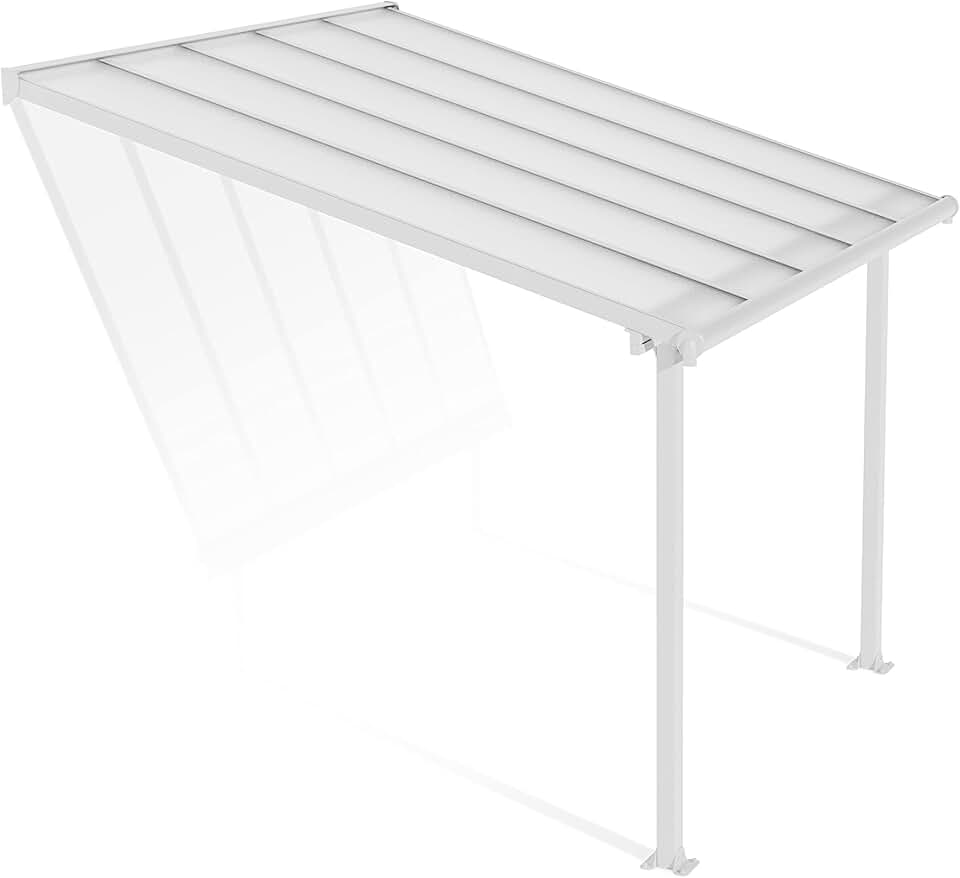 jardinito - Olympia série - 3.05x3m - pergola alu/polycarbonate blanc