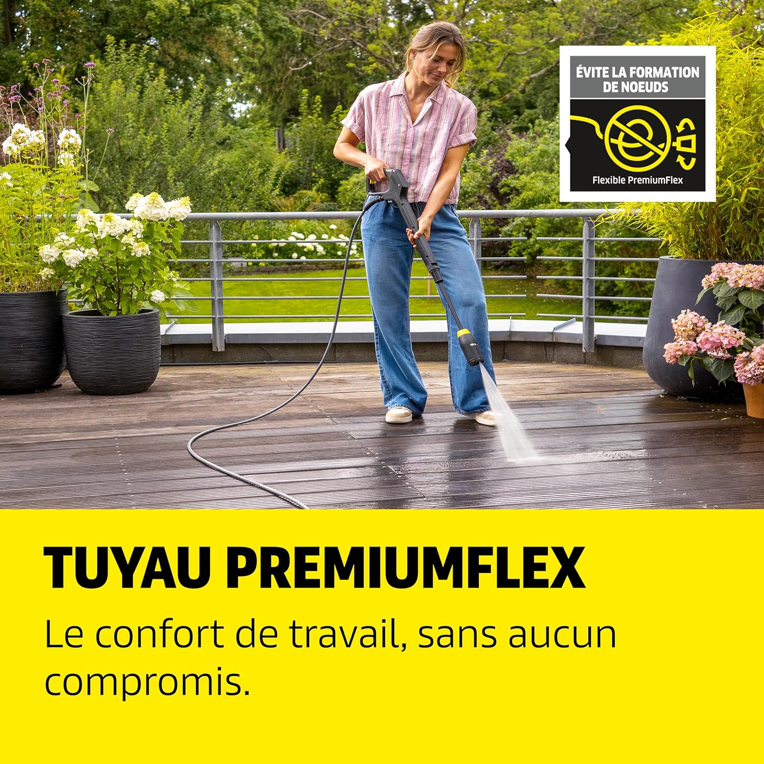 jardinito - K 5 Comfort Premium - 145 bar, 500 l/h, 40m²/h, tuyau flexible