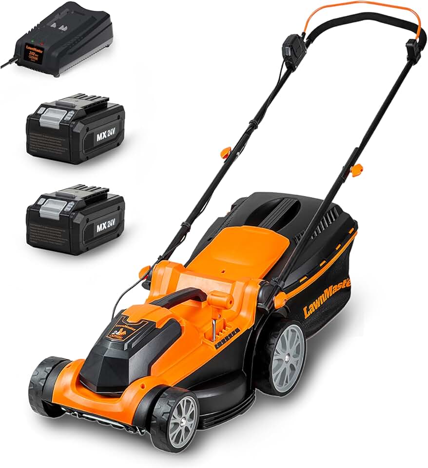 jardinito - CLMF2437G - 37cm, 24V, 2x4.0Ah, 6 niveaux, 300m², 40L
