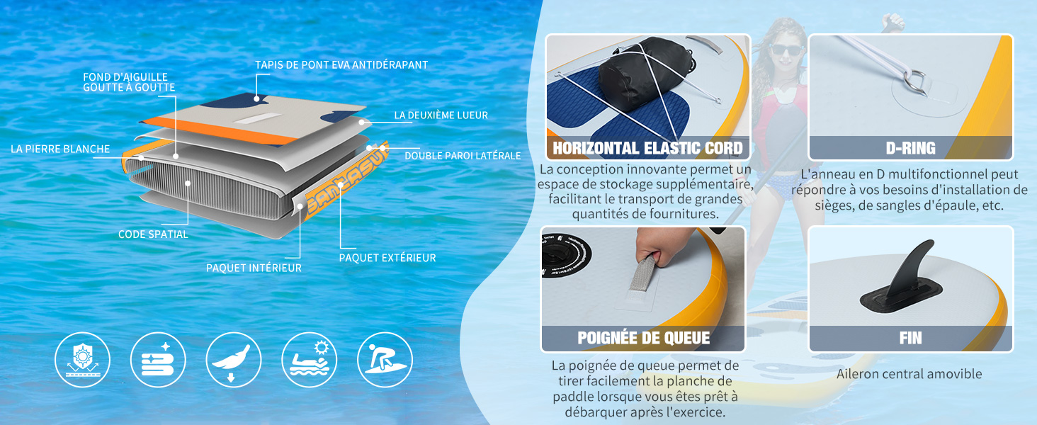 Planches de stand up paddle gonflables