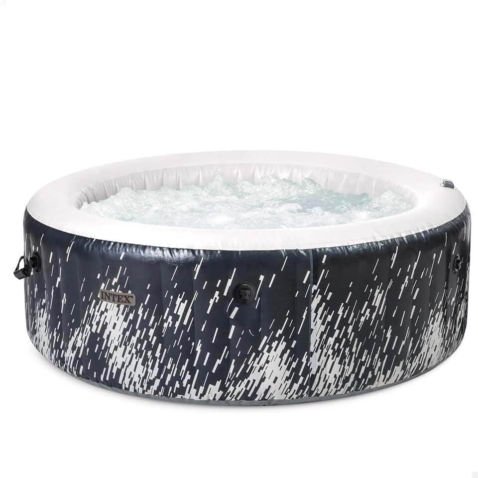 jardinito - PureSpa Bubble Glow Deluxe - 196x71cm - 4 places, 140 jets, LED multicolore - 28494NP