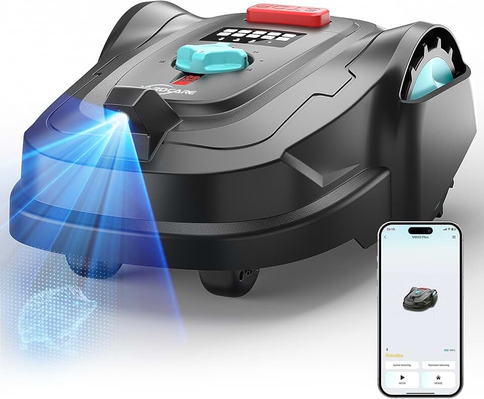 jardinito - M800Plus - tondeuse robot 800m², GPS, App, recharge auto