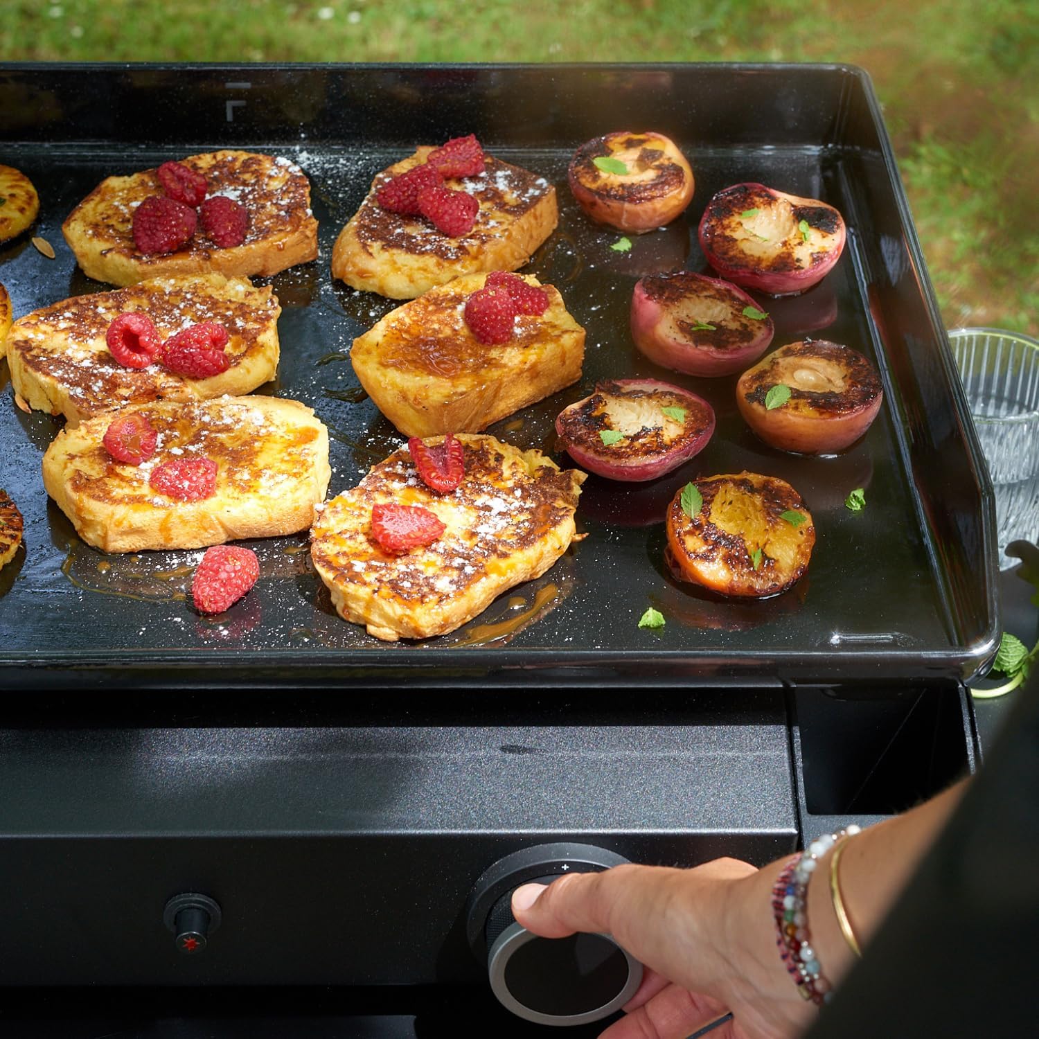 jardinito – Plancha série 60 cm – fonte émaillée, 2 brûleurs puissants