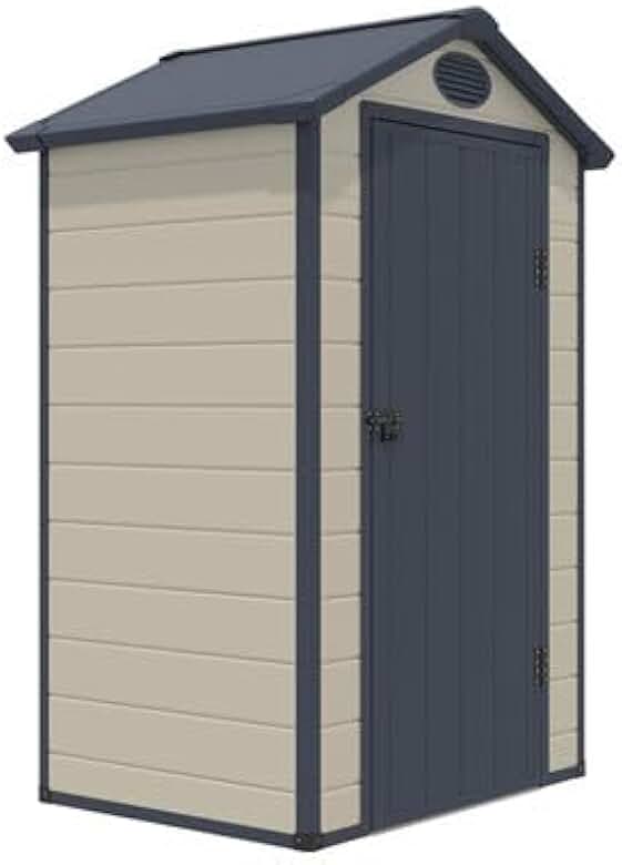 jardinito - Abri de Jardin résine 1,39m² - Beige