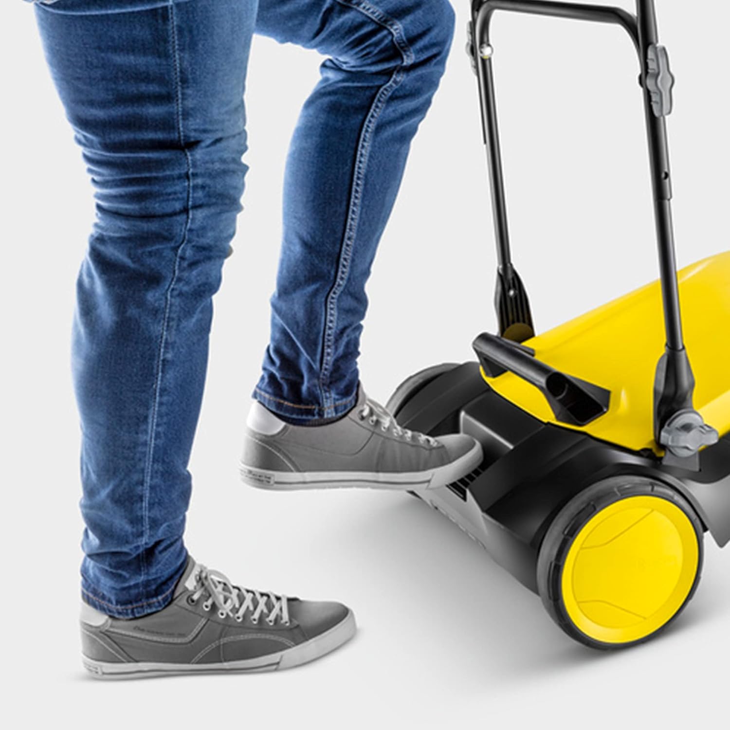 jardinito - S 4 balai mécanique, 68cm, capacité 20L, noir/jaune - 1.766-360.0