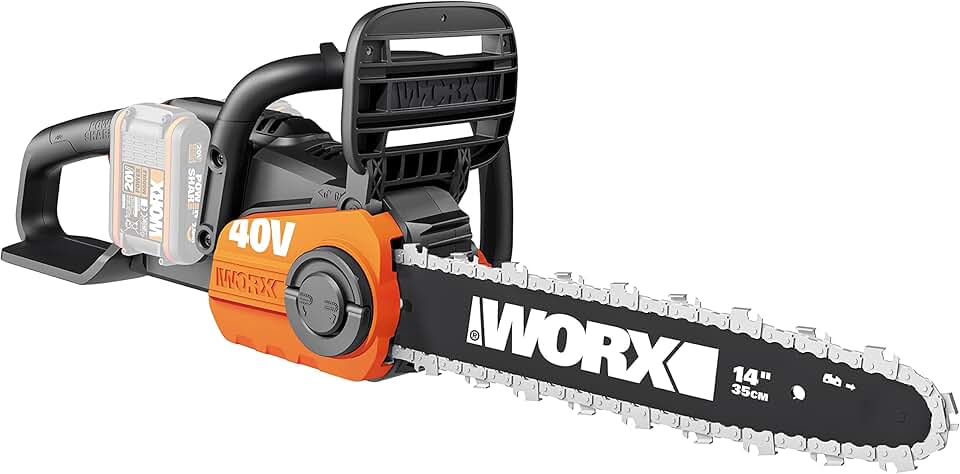 jardinito - tronçonneuse sans fil 40V, 35cm, 8m/s, légère WG384E