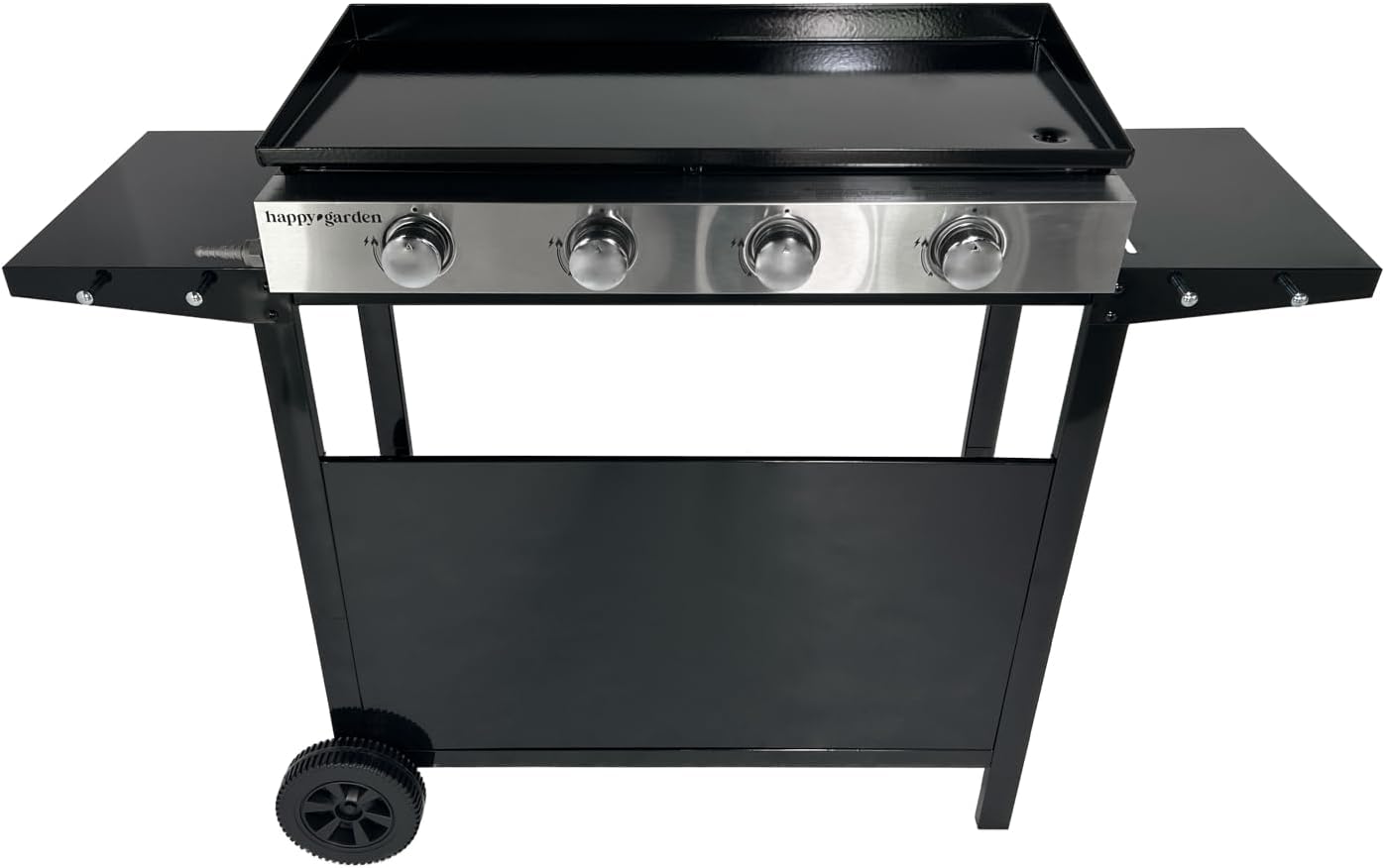 jardinito - Plancha Mérida 4 brûleurs avec chariot - gaz - 78x41 cm