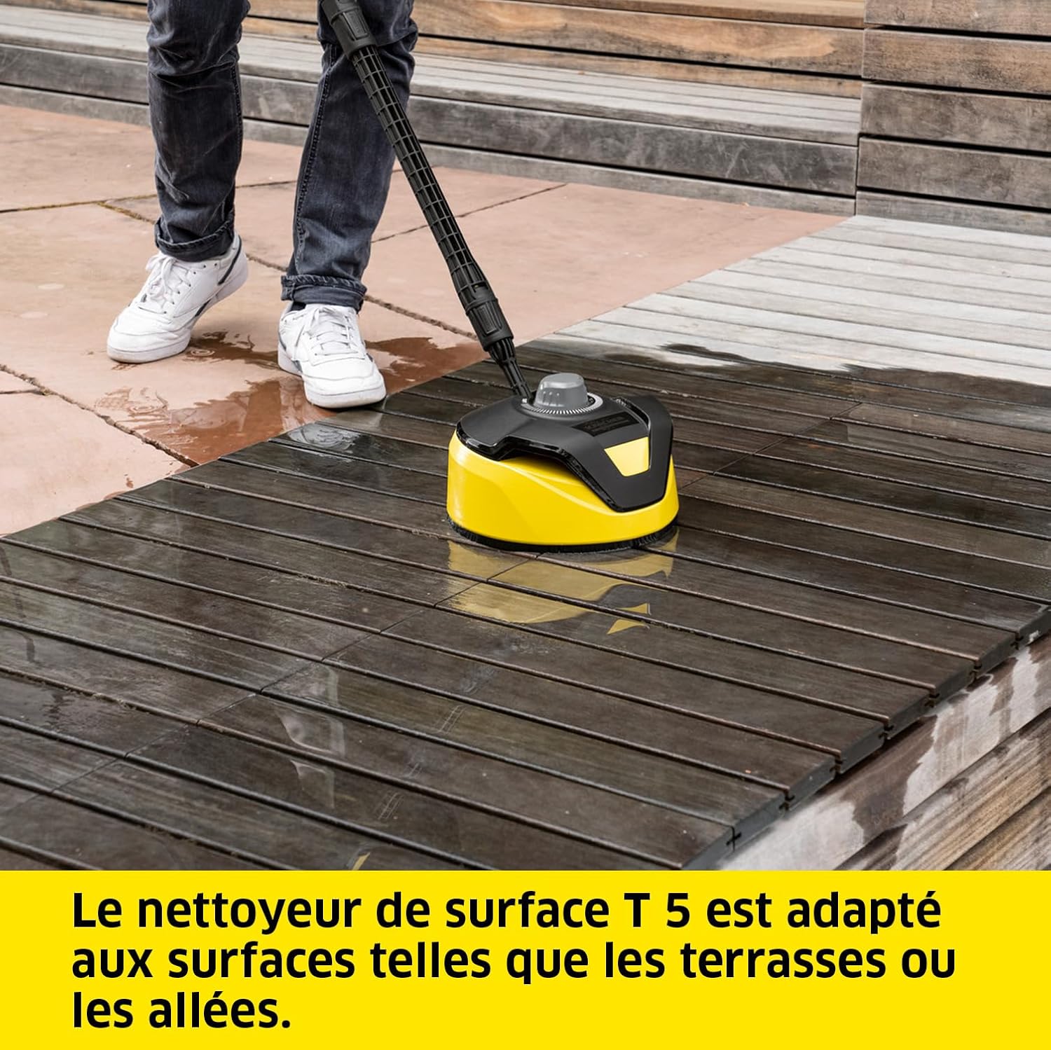 jardinito Nettoyeur Haute Pression K 4 Classic Home, Pression : Max. 130 Bar, Débit : 420 l/h, Surface : 30 m²/h, Filtre à Eau, Poids : 4,6kg, Pistolet Haute Pression, Rotabuse, Lance, Home Kit