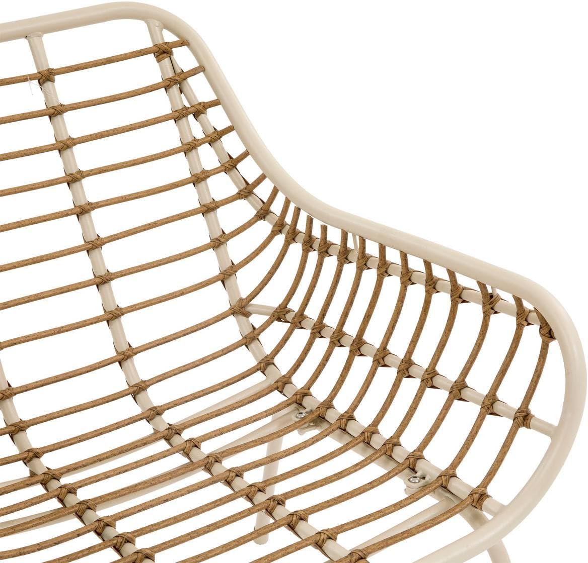 jardinito - Paopao Beige/Argile - salon 4 places - anti-rouille, coussins confortables