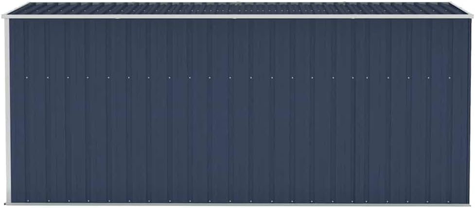 jardinito Abri de Jardin Mural Anthracite 118x382x178 cm Acier,Maison & Jardin, Pelouses & Jardins, Vie en extérieur, Structures extérieures, Cabanes & abris de Jardin, Anthracite (Poids 47.9KG)
