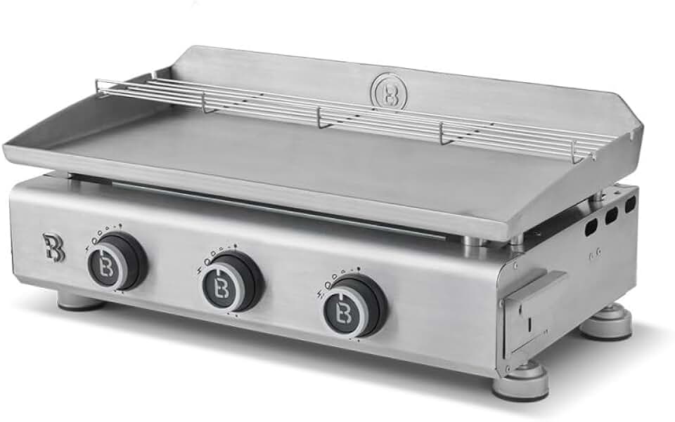 jardinito - Silvia EVO 3 - 67x34 cm - 3 feux inox, réchauffe, 7,95KW