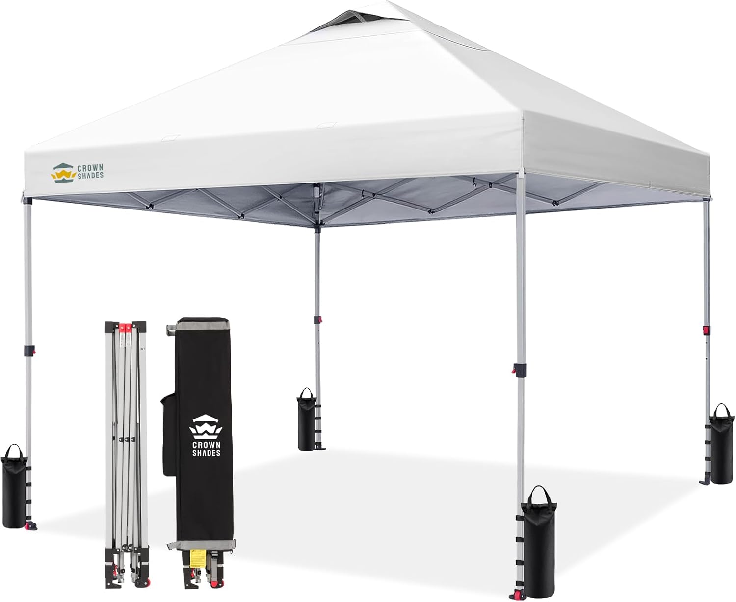 jardinito - tonnelle pliante - 3x3 m - imperméable, UPF 50+, sacs de sable