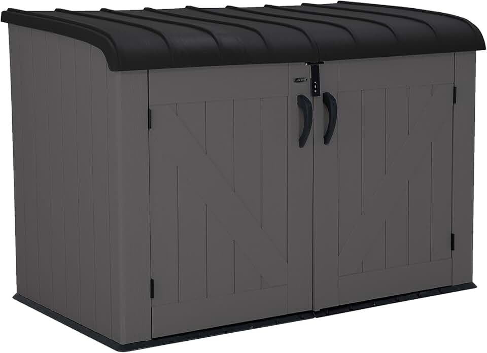 jardinito - abri horizontal extérieur 2.1 m³ résine robuste 60464E