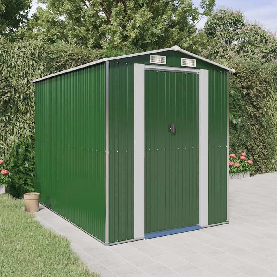 jardinito Abri de Jardin Vert 192x274x223 cm Acier galvanisé,Abris de Jardin,Abri de Stockage pour Jardin,Abri d'outils de Jardin,Abris de Jardin,Abri de Stockage pour Jardin,Abri d'outils de Jardin