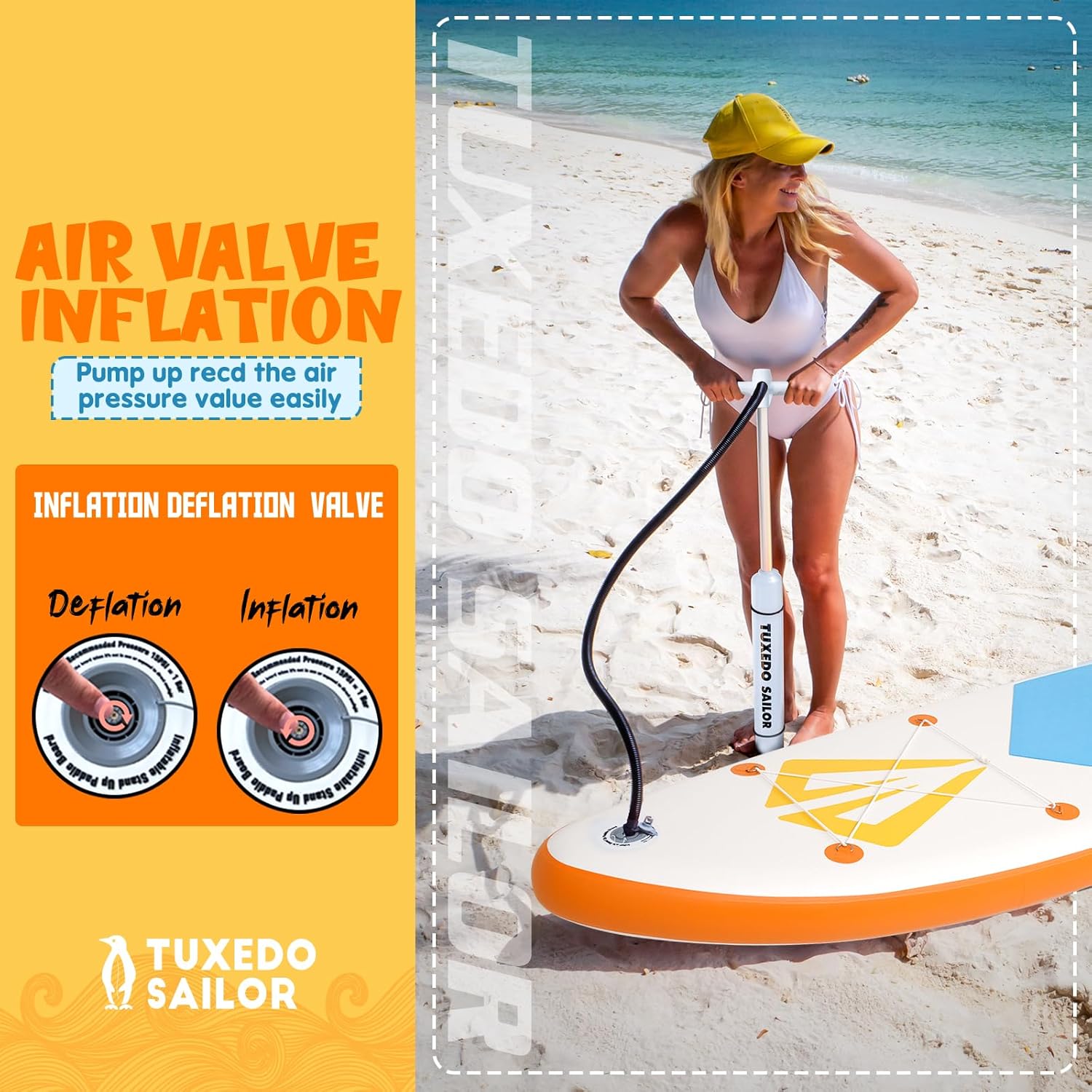 jardinito - Paddle Gonflable Adulte - Stand Up - accessoires complets, stabilité, design premium