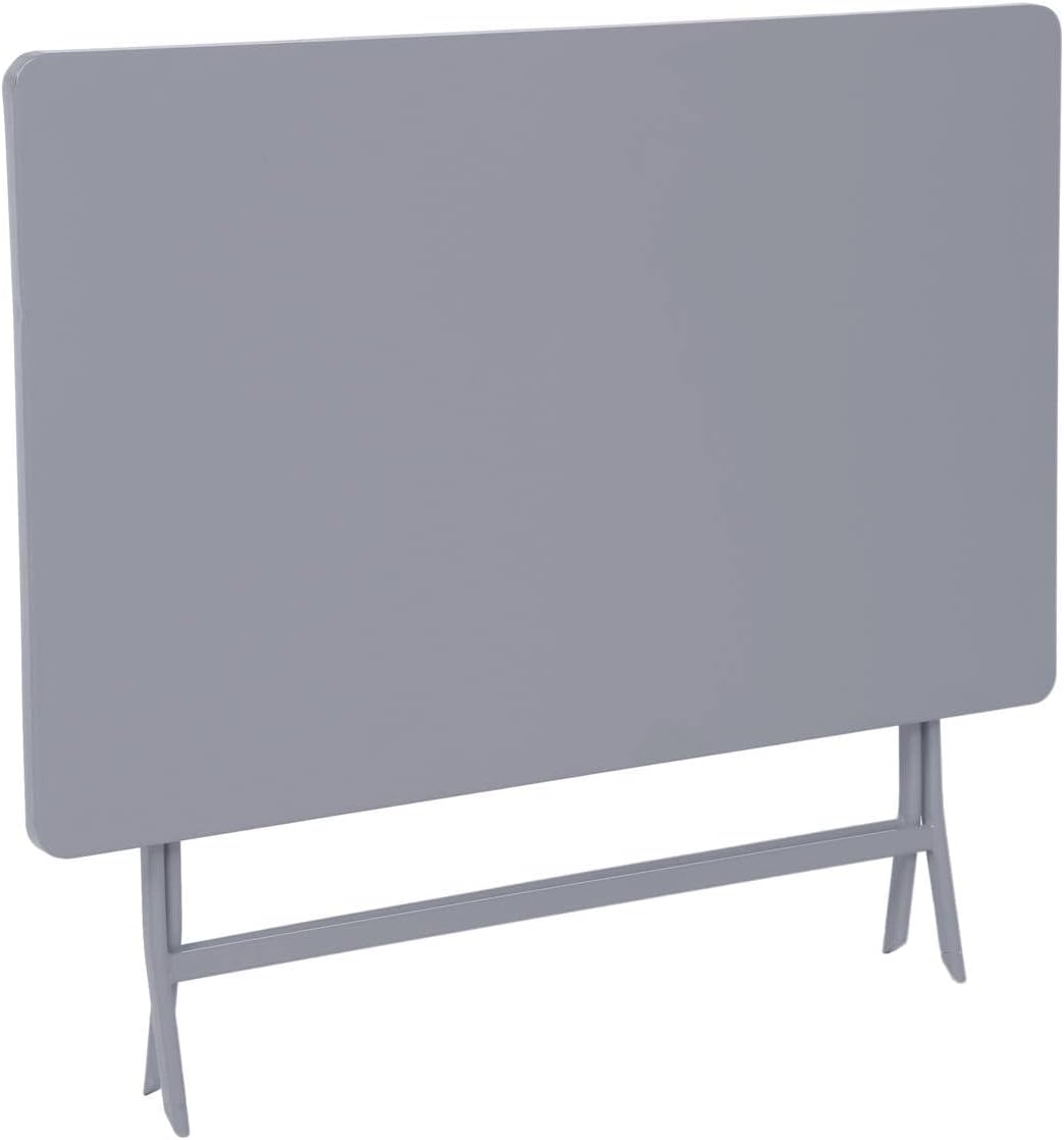 jardinito - Greensboro - 4 places - table pliante acier antirouille, quartz