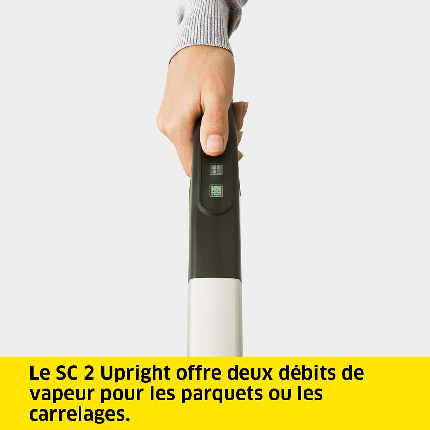 jardinito Nettoyeur Vapeur SC 2 Upright, Préchauffage : 30 s, Surface : 50 m², Réservoir : 0,4 l, Puissance : 1600 W, avec Buse de Sol EasyFix, Serpillière Microfibres, Cartouche Détartrante