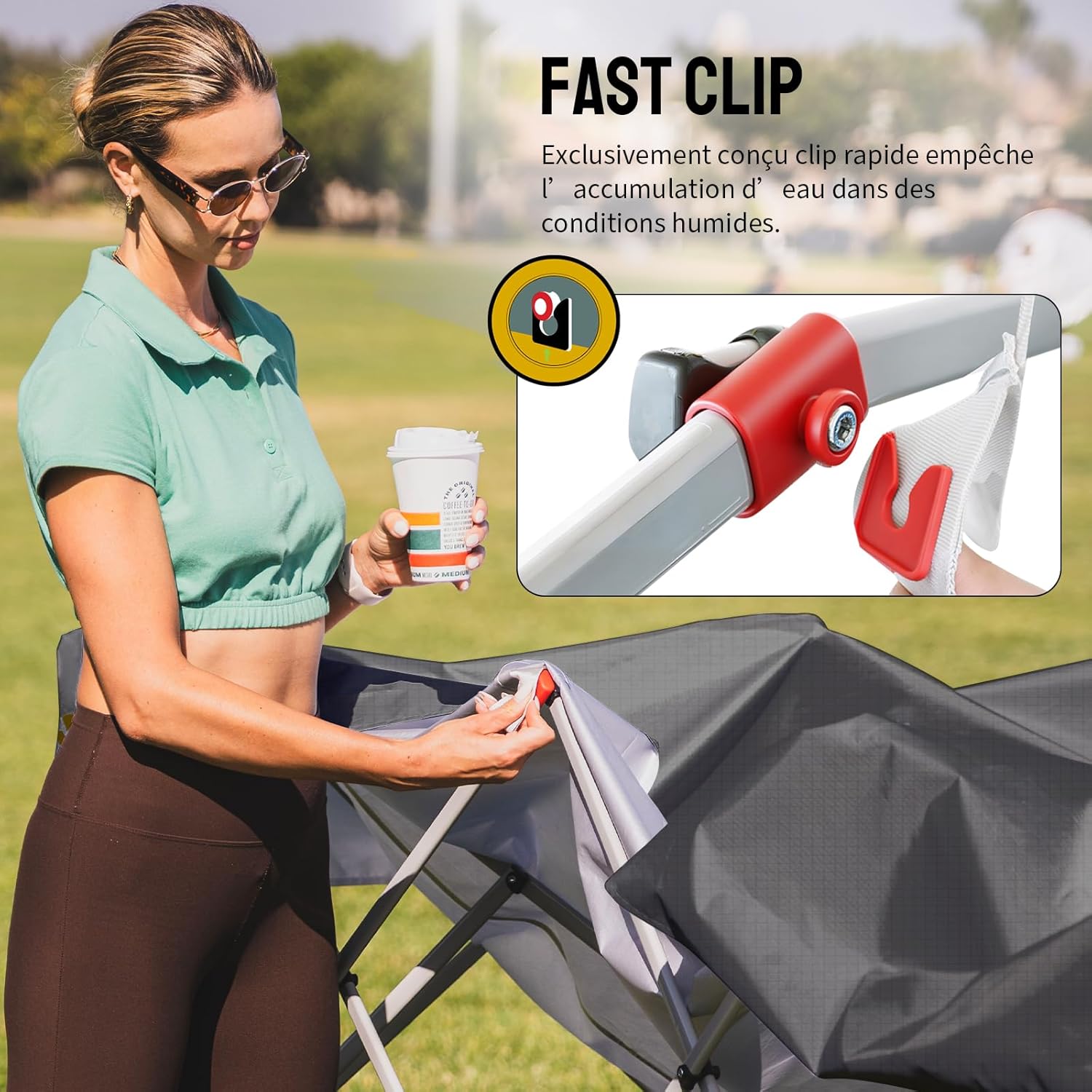 jardinito Tonnelle Pliante 3x3 Imperméable, Barnum Pliant de Jardin Exterieur, Pop-Up Gazebo avec Sac de Rangement, UPF 50+, avec 4 Parois Latérales Amovible, 4 Sac de Sable, Gris