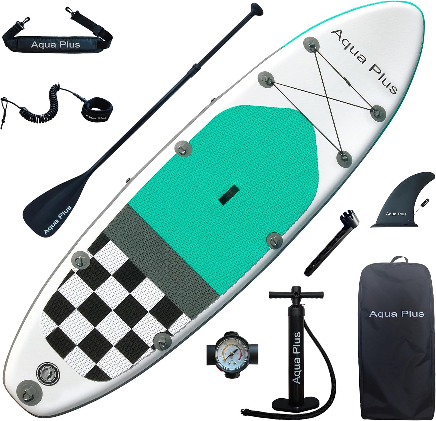 jardinito Sup Gonflable de 15 cm d'épaisseur pour Tous Les Niveau x de compétence Planche à pagaie Debout, pagaie, Pompe, Sac à Dos de Voyage ISUP, Laisse, bandoulière, Jeune, Adulte