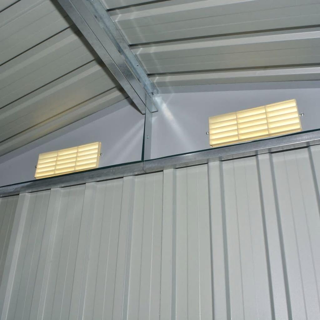 Abri de Stockage Jardin métal vert - 204x132x186 cm
