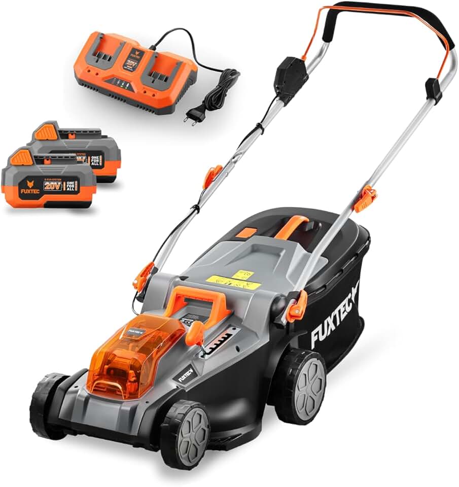 jardinito - Tondeuse à Gazon E2RM43 - 43cm, 40L, Hauteur réglable, Batterie 40V E2RM43