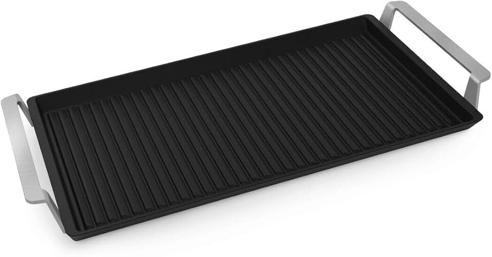 jardinito - Plancha Grill 2.0 - pour four/feu - céramique antiadhésive - E9HHPG11