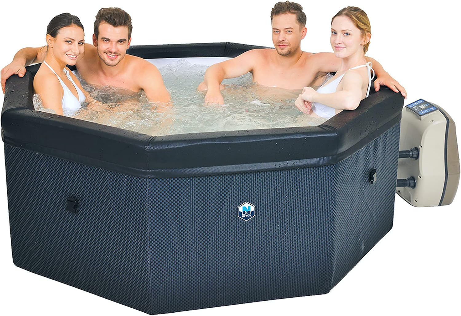 NETSPA - Octopus semi-rigide 193x73cm - spa 4+2 places, 1000L, SP-OCT165B