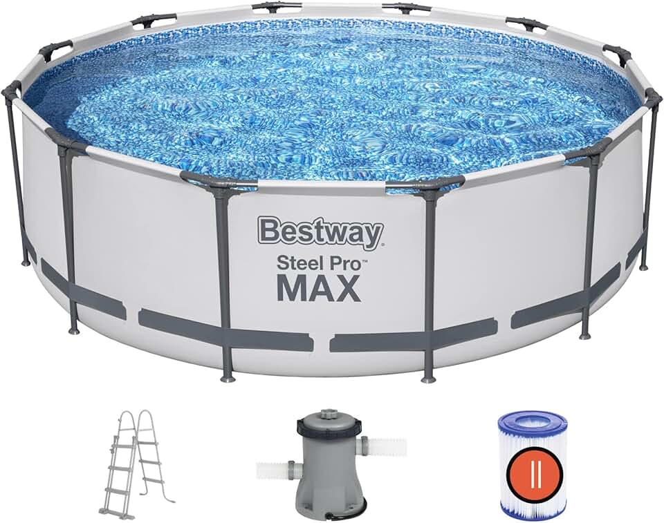 jardinito - Steel Pro Max série - 3,66 x 1,00 m - kit piscine robuste