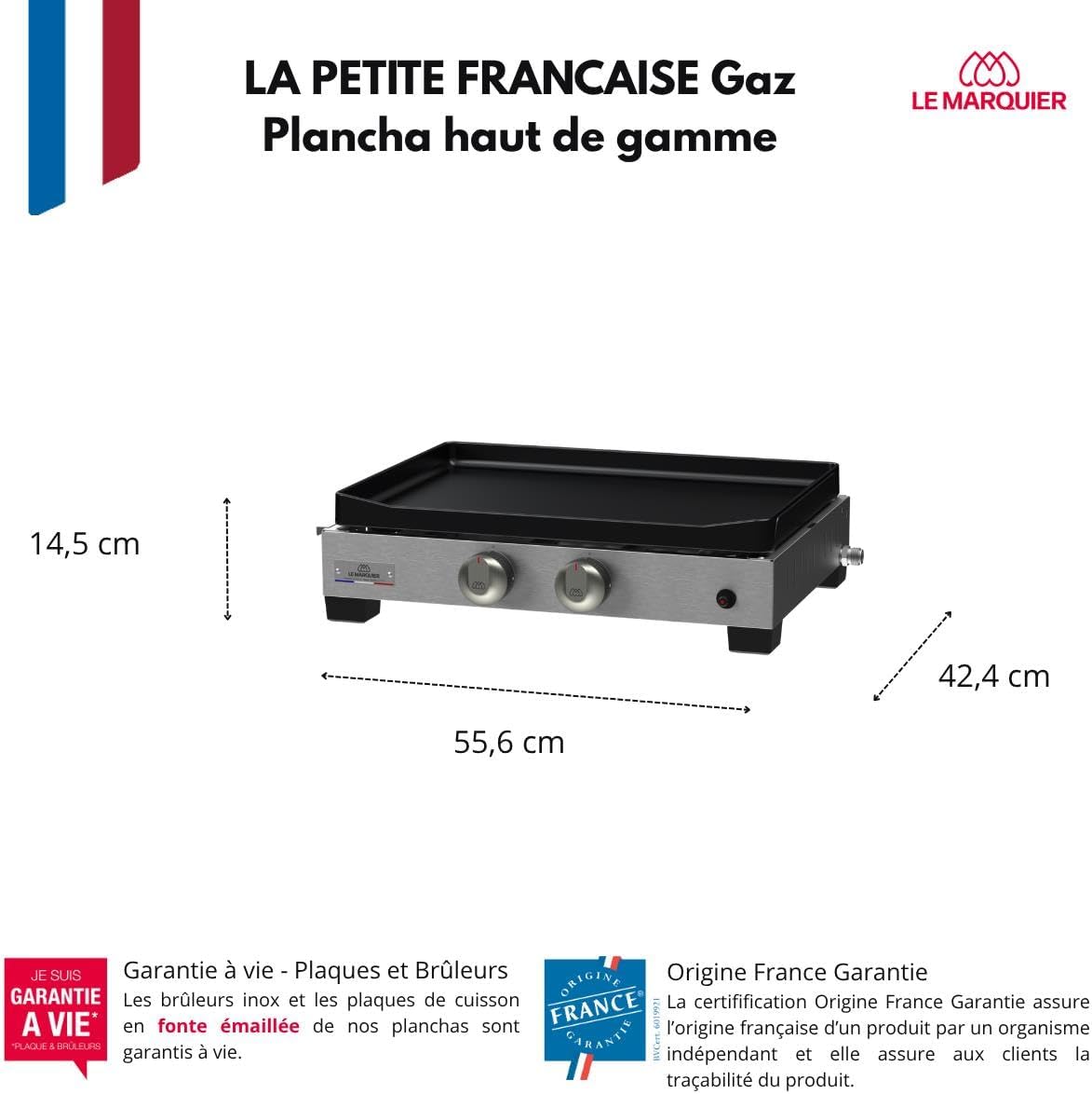 jardinito - Plancha La Petite Francaise - gaz - 250