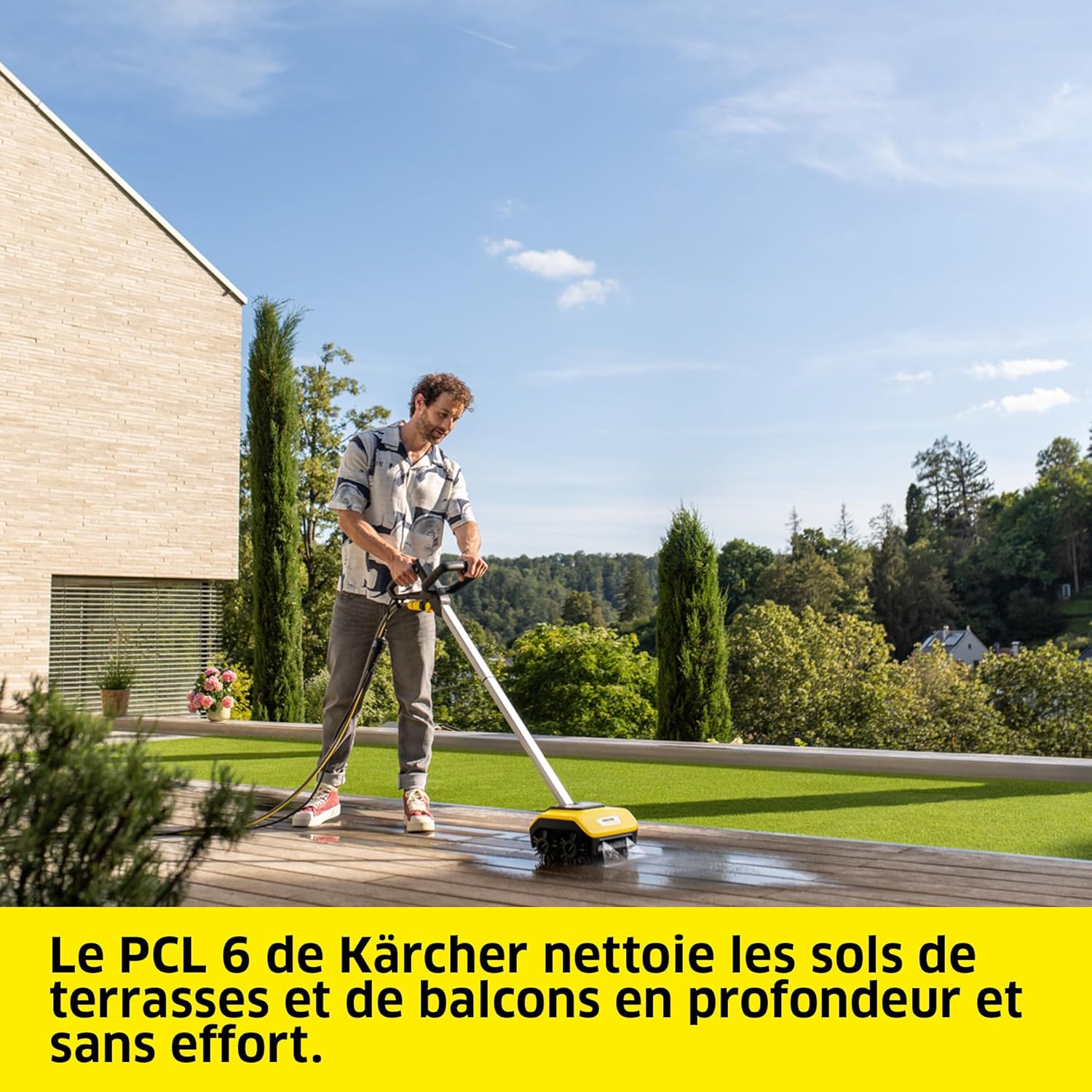 jardinito - PCL 6 - 300 mm - nettoyeur terrasse, pression 10 bar, rotation 600-800 TR/Min, PCL6