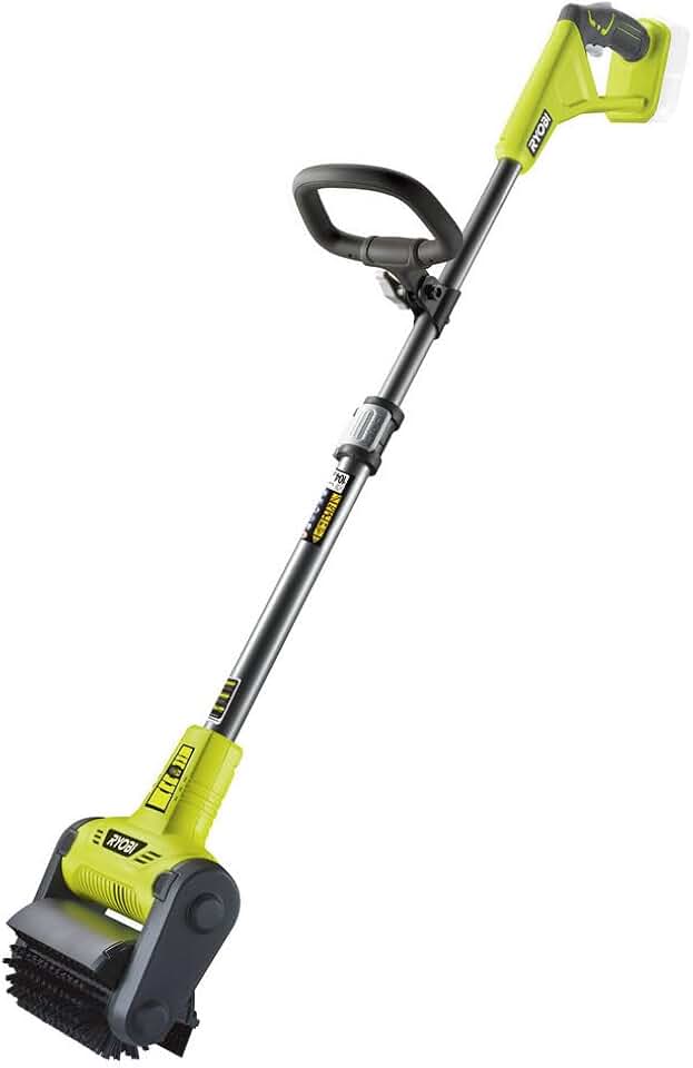 jardinito - Nettoyeur sol One+ 18V - 16,2 cm - Brosse nylon, poignée ergonomique - RY18PCB-0