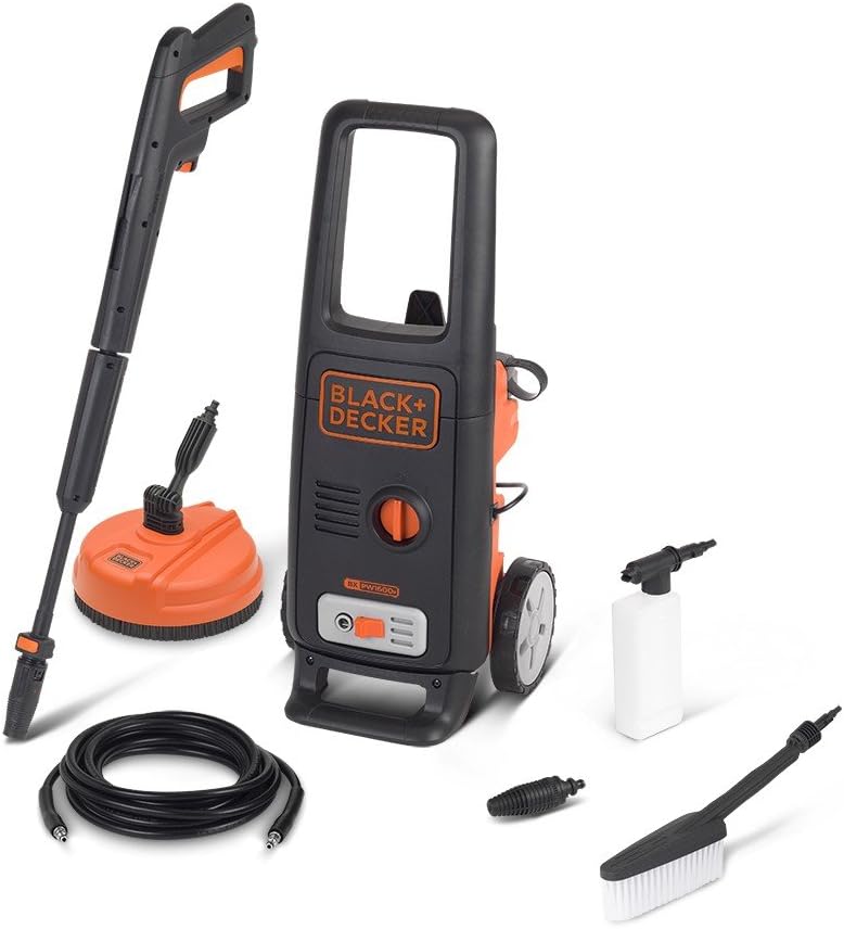 jardinito Nettoyeur Haute Pression BXPW1600PE avec Patio Cleaner et Brosse Fixe (1600 W, 125 Bar, 420 l/h)
