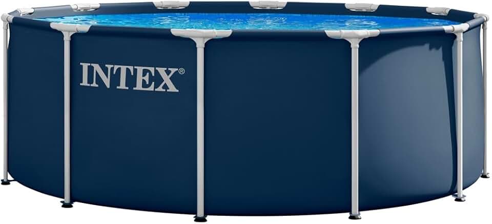 jardinito - Piscine cadre métal Marine série - 3,66x1,22m - bâche, échelle, cadres 28930GH