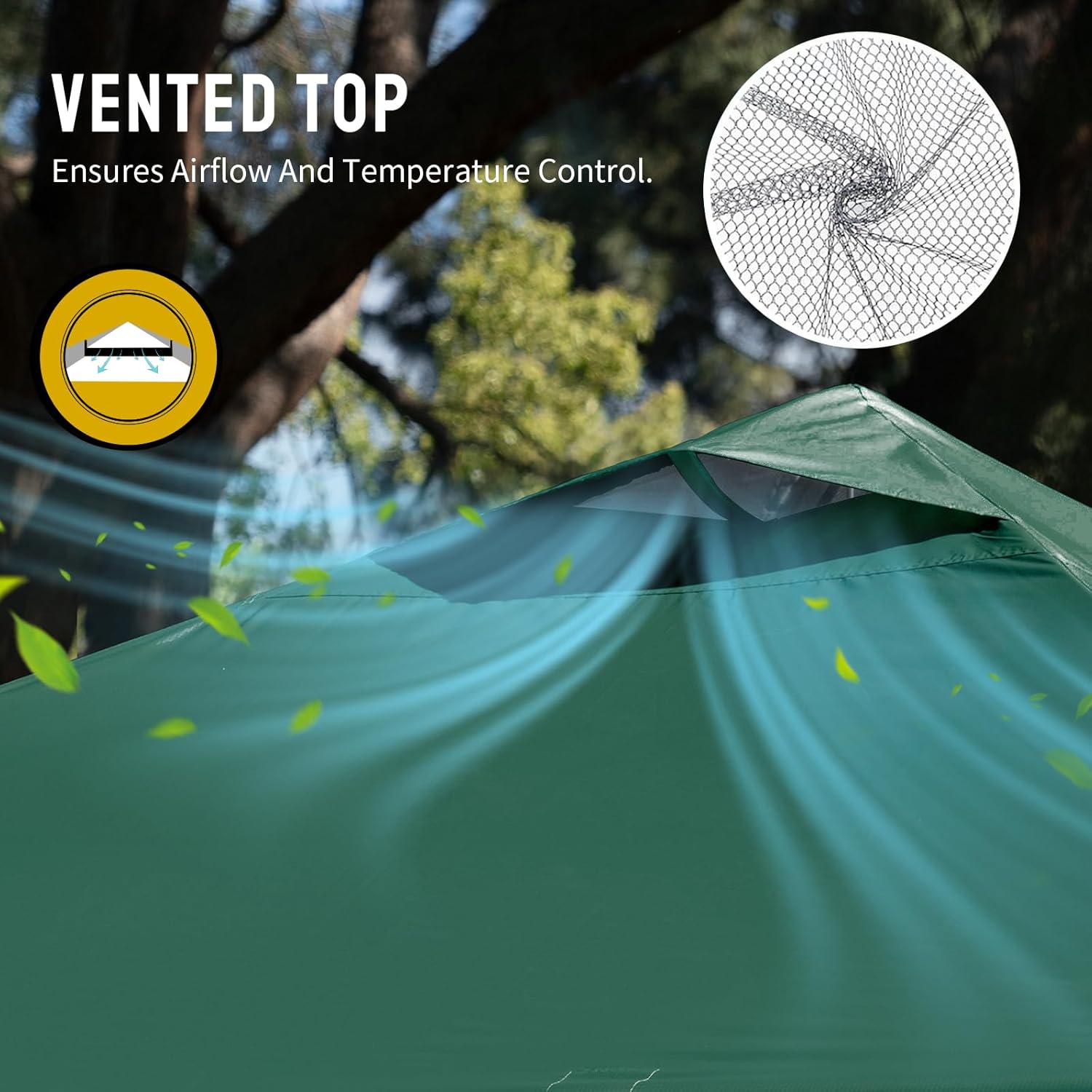 jardinito - tonnelle pliante - 3x3m - imperméable, UPF 50+, vert, sac