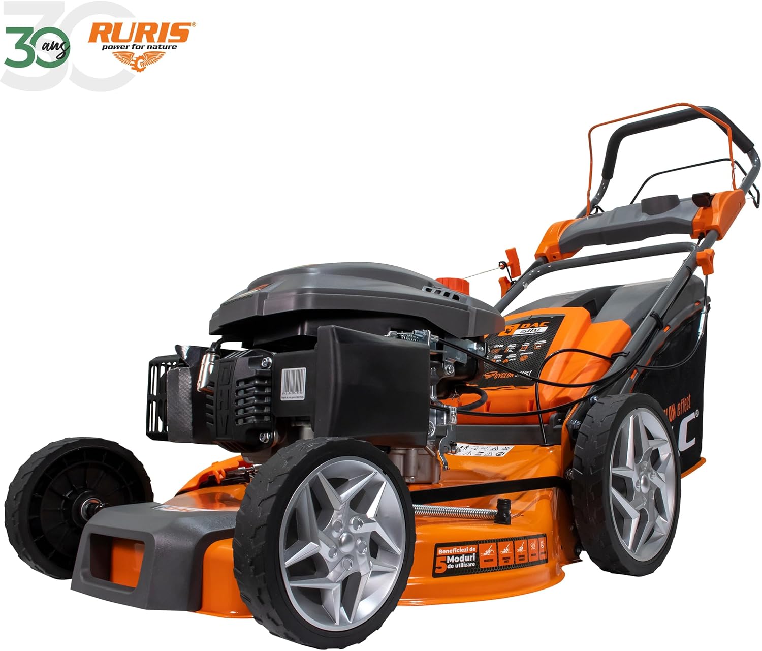 Ruris - tondeuse thermique 502mm 5CV sac 55L autopropulsée DAC150XL