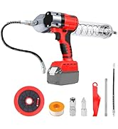 jardinito Pompe à graisse sans fil pour Milwaukee M18 18V Batterie - 13000 PSI Electrique Graisse 650ml ...