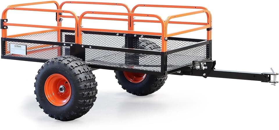 jardinito – Remorque basculante – 2159x1219x762 mm – capacité 680 kg, grille et parois amovibles