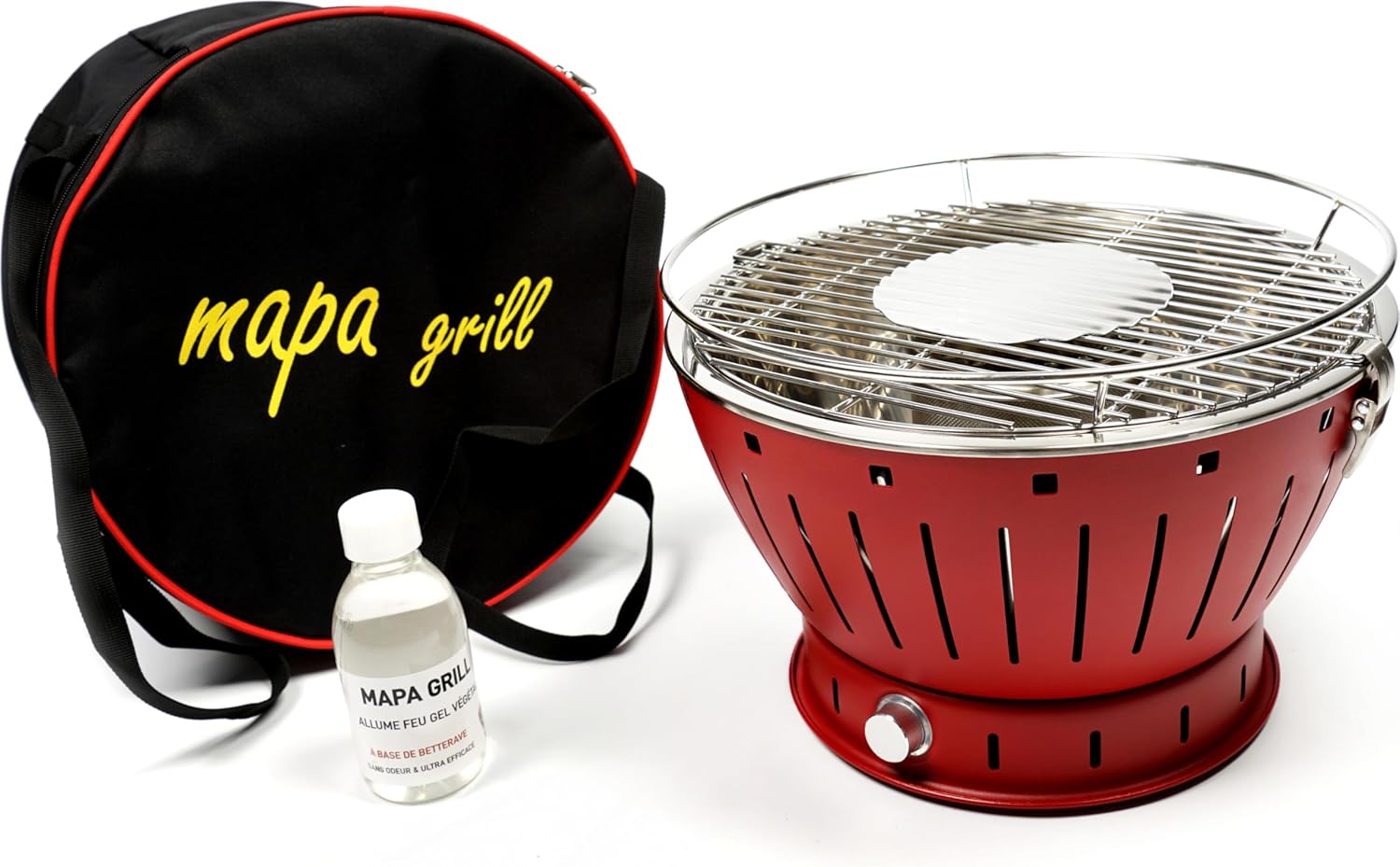 jardinito - Barbecue portable 35cm - charbon - sans fumée