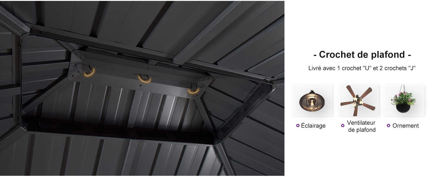 tonnelle de jardin exterieur 6x3