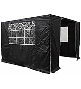 jardinito Ensemble de Panneaux latéraux légers 3x3 Noir (3x3BlackStandardSides)
