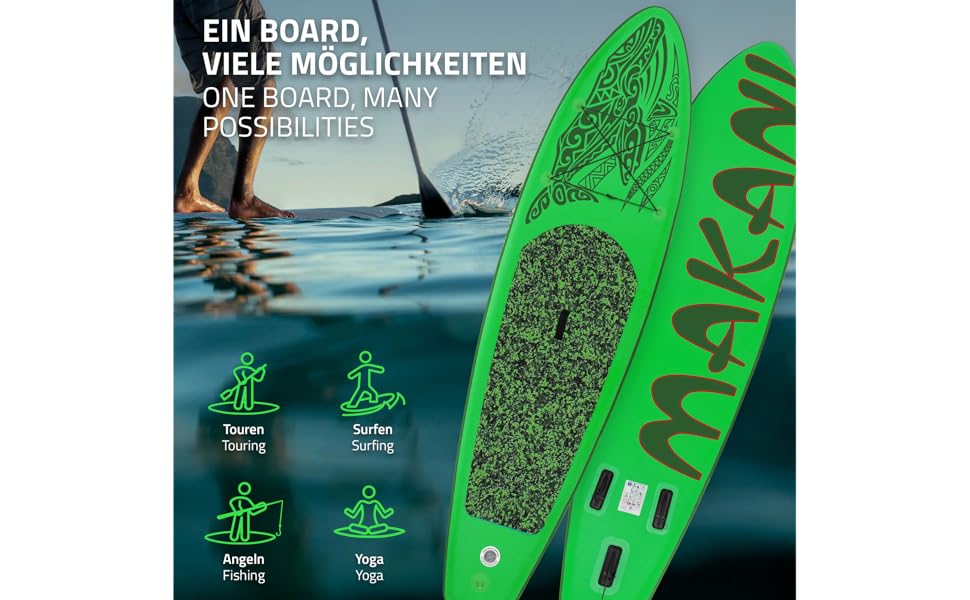 jardinito planche de stand up vert paddling makani 320x80x15 cm SUP gonflable paddle board de surf