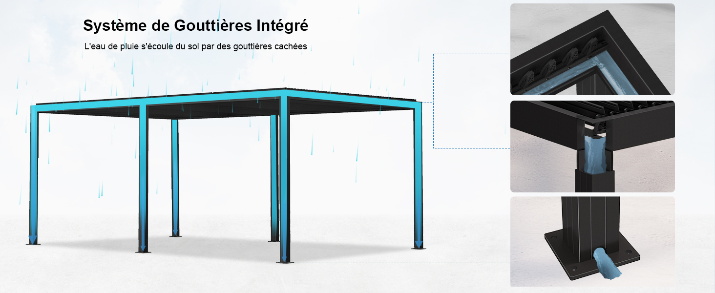 Pergola Aluminium 4 x 3 m Pergola Bioclimatique 