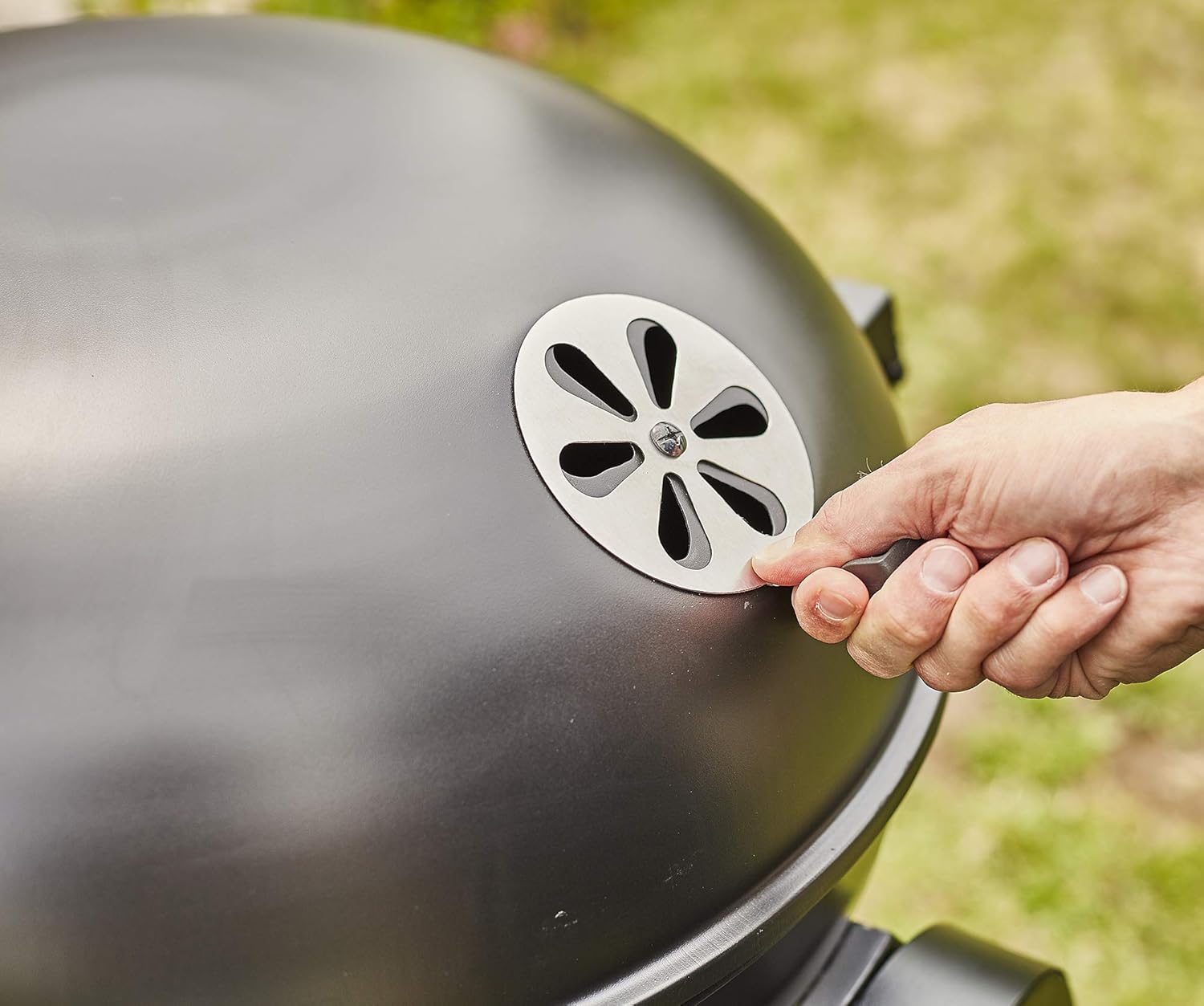 jardinito - Tonino 60 - barbecue charbon avec capot, wheels, thermomètre