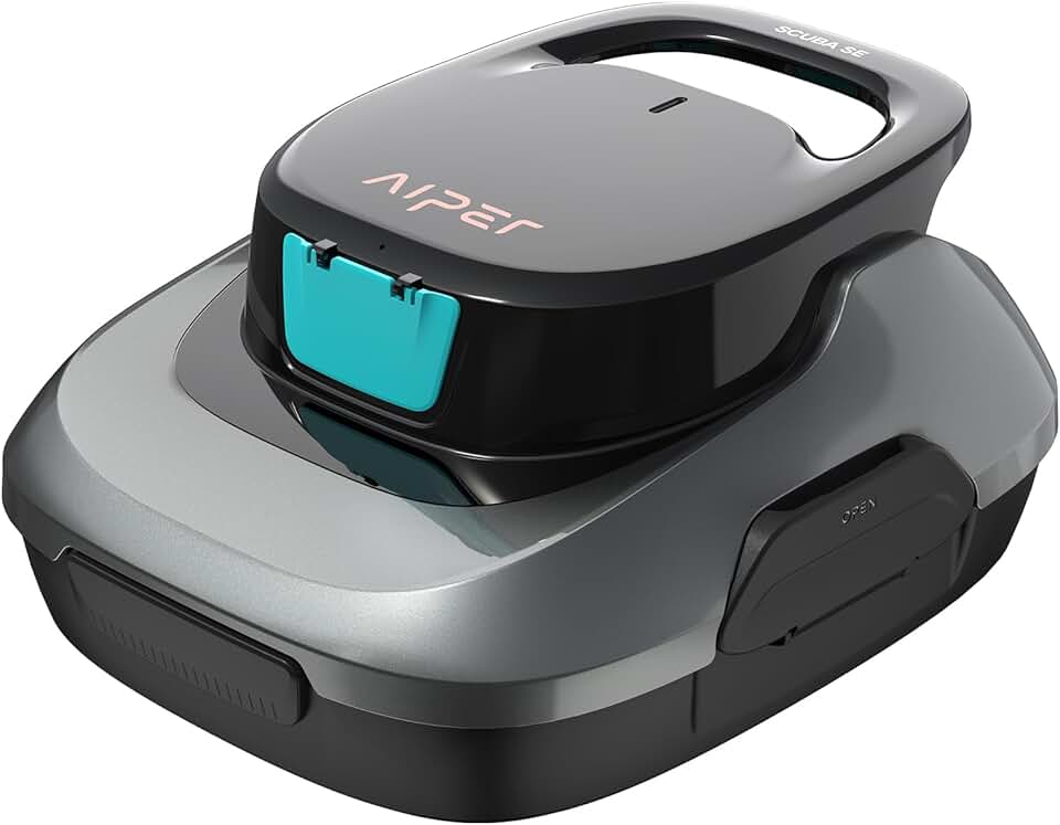 jardinito - Scuba SE - dimensions compactes - aspirateur piscine sans fil, autonomie 90min, auto-stationnement
