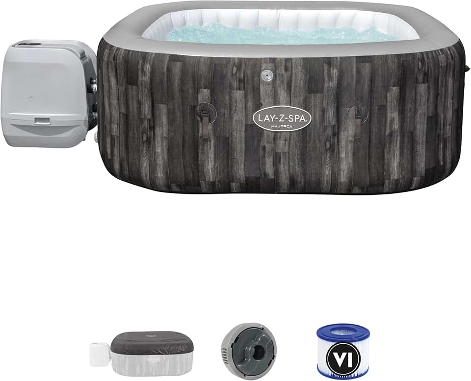 jardinito Spa Gonflable carré jardinito Majorca Hydrojet Pro 4-6 Personnes